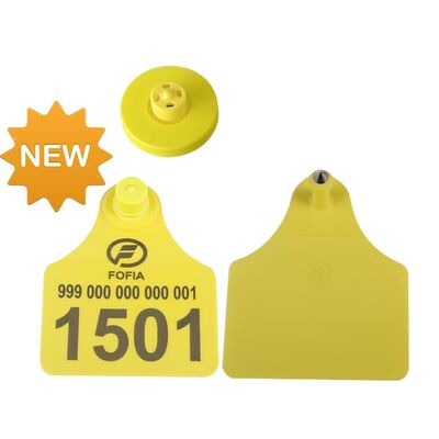 Étiquette d'oreille de mouton Rfid active à longue portée en forme de bande TPU certifiée FULL ICAR pour animaux