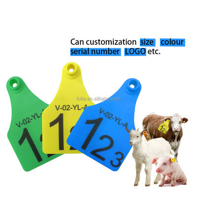 Tags de suivi du bétail personnalisés Marque d'oreille de mouton de chèvre Équipement de ferme de chèvre