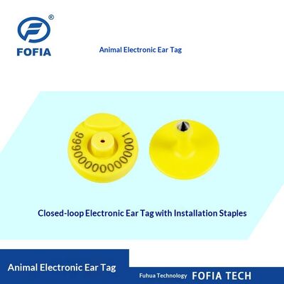 Nouvelle étiquette d'oreille électronique à basse fréquence FDX RFID étiquette d'animal plein duplex porc bétail bouche ouverte/fermée Identification du bétail