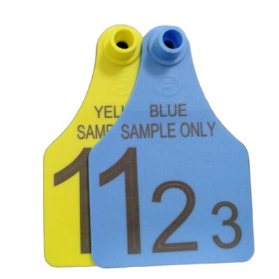 T921 Étiquette d'oreille d'animal jaune RFID TPU de suivi pour l'exploitation bovine