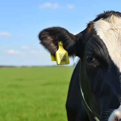 Nouveau T921 étiquette d'oreille animale chèvre jaune étiquettes d'oreille RFID TPU de haute qualité pour