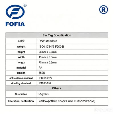 Étiquette RFID conforme à la norme ISO 11784/5 pour la gestion intelligente des exploitations agricoles