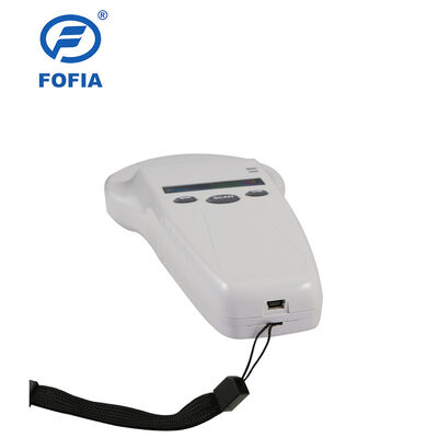Lecteur RFID portable durable avec écran OLED 128x32 USB pour plastique Solution à longue portée pour les animaux de compagnie et les fermes et les fermes