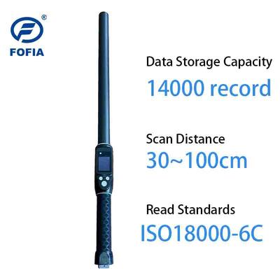 FOFIA étanche à l'eau longue portée 134,2 kHz RFID lecteur d'étiquette d'oreille ISO11784/5 Protocole 30-100cm Distance de lecture PVC