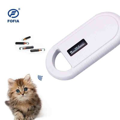Lecteur de carte RFID à puce pour animaux portatif PT160, écran OLED 134,2 kHz, batterie au lithium USB, certifié CE, protocole ISO 11784/11785