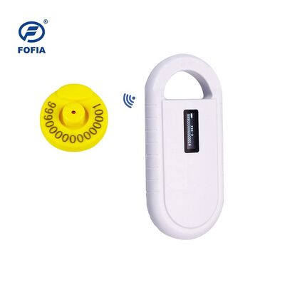 Lecteur de carte RFID à puce pour animaux portatif PT160, écran OLED 134,2 kHz, batterie au lithium USB, certifié CE, protocole ISO 11784/11785