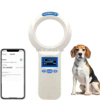 Lecteur portatif FOFIA PT200 RFID imperméable à l'eau Écran OLED 128x64 Lire à longue distance 10-20m Protocole ISO11784/5