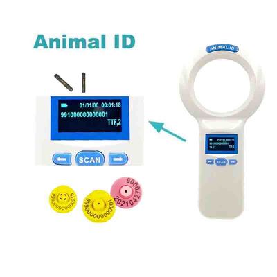 Lecteur portatif FOFIA PT200 RFID imperméable à l'eau Écran OLED 128x64 Lire à longue distance 10-20m Protocole ISO11784/5