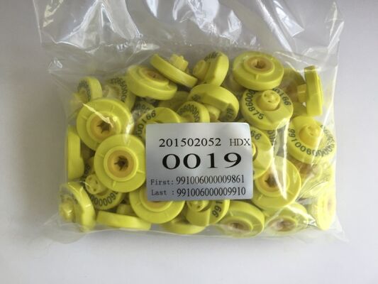 Étiquettes d'oreille UHF RFID pour bétail, étiquettes d'identification en plastique durables avec micropuce pour bovins, moutons, porcs, animaux