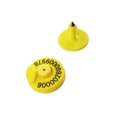 FULL ICAR Standard TPU Étiquettes auriculaires électroniques jaunes Solution avancée de gestion du bétail