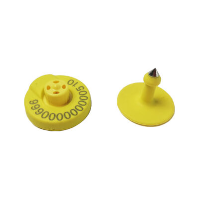 RFID FDX HDX Étiquettes auriculaires électroniques pour animaux 134.2KHz Bétail Porc Bétail