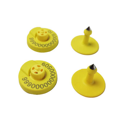 RFID FDX HDX Étiquettes auriculaires électroniques pour animaux 134.2KHz Bétail Porc Bétail