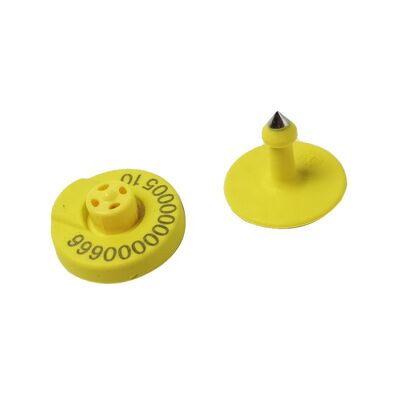 Étiquette d'oreille électronique HDX pour le bétail avec technologie RFID 134.2KHz