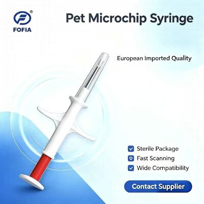 Nouveau FOFIA RFID ICAR certifié 134,2 kHz Microchip pour animaux FDX/EM4305 Puce IP67 étanche à l'eau plastique pour animaux d'élevage