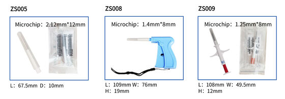 Fofia 2026 Nouvelle Vente Chaude RFID 134.2kHz Puce Microchip pour Animaux de Compagnie Type Séparé Plastique ZS008 Étanche pour Injection sur Animaux
