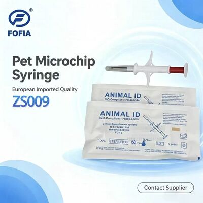 2026 Édition de vente à chaud Nouvelle RFID 134,2 kHz intégrée Fofia Animal Microchip implantable étanche à l'eau Garantie de 3 ans pour animaux de compagnie