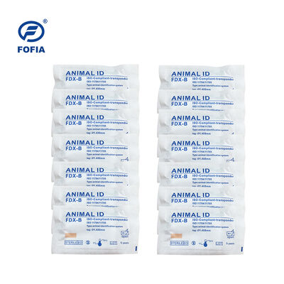 Certifié ICAR Fofia 2026 Nouvelle Vente Chaude RFID 134.2kHz Puce d'identification pour chien et animal de compagnie Type séparé Plastique ZS008 Étanche pour animaux de compagnie