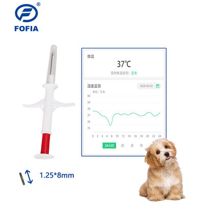2026Édition de vente à chaud Pet Nouveau circuit intégré RFID 134,2 kHz Fofia Animal Microchip implantable Matériau PP blanc étanche