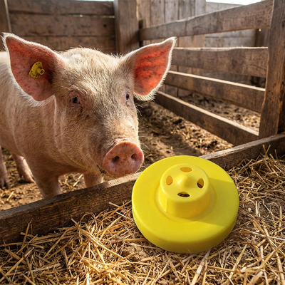 Nouveau Étiquette d'oreille électronique ICAR complète, jaune, étanche, pour animaux, pour la gestion des vaches