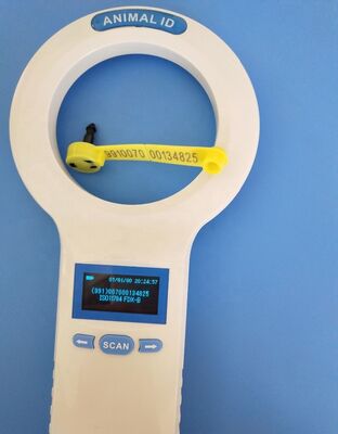 Lecteur de carte RFID FOFIA PT200 imperméable à l'eau Écran OLED 128x64 Lire à longue distance (10-20m) Protocole ISO11784/5 860-960mhz