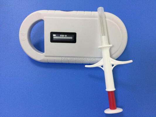 Lecteur de carte RFID en micro-puce plastique pour animaux portatif Fofia PT160 134,2 kHz Écran OLED USB Batterie au lithium CE Certifié ISO
