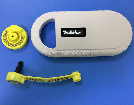 Lecteur de carte RFID en micro-puce plastique pour animaux portatif Fofia PT160 134,2 kHz Écran OLED USB Batterie au lithium CE Certifié ISO