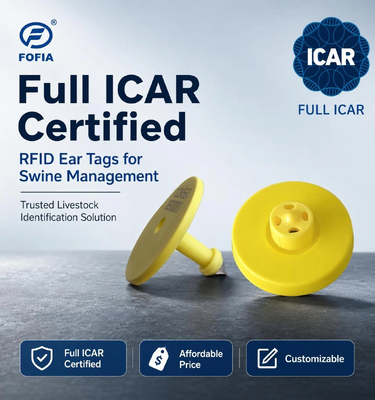 Full ICAR ET908 étiquettes d'oreille RFID imperméables aux animaux FDX-B 134.2Khz EM4305 puces pour le bétail Vache cartes électroniques de contrôle d'accès