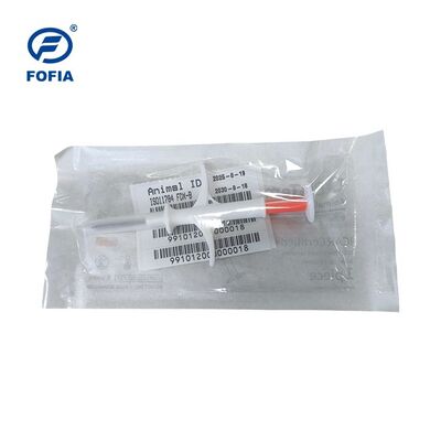 Certifié ICAR Fofia Nouveau détecteur de température à microchip chaud RFID PP Animal ID imperméable à l'eau pour chiens et chats Animaux de compagnie Garantie de 1,5 an