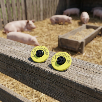 Fofia – étiquette d'oreille RFID LF ICAR ET908 pour bétail, matériau TPU, Tension 350N, garantie de 5 ans, conformité ISO11784/5, utilisation agricole, nouvelle collection