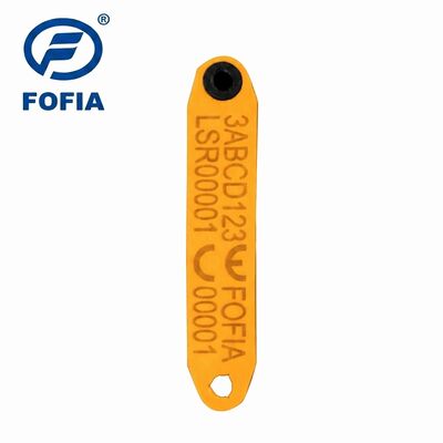 Nouvelle étiquette auriculaire électronique RFID Fofia HDX haute température intégrée anti-déchirure TPU codée au laser ET969 pour mouton jaune 1,5"