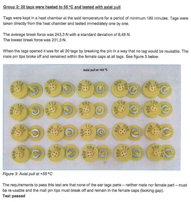 Nouveau Full ICAR LF RFID imperméable à l'eau TPU étiquettes d'oreille d'animal jaune 14,5 mm ET908+T901 puces 5 ans de garantie Fofia Bétail