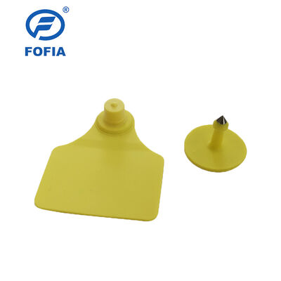 L'étiquette d'oreille d'animal ICAR Fofia T904+T901 étanche à l'eau Nouveau RFID TPU de haute qualité 72*57mm Codage laser Garantie de 3 ans pour une utilisation en ferme