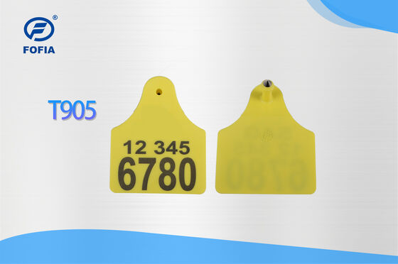 ICAR T904+T905 Étiquette d'oreille de suivi d'animaux combinée Nouvelle étiquette RFID en plastique TPU de haute qualité 70*57mm Codage laser Garantie 3 ans Ferme