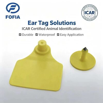 Puce de transpondeur RFID ICAR Fofia T904 +T901 pour animaux, étanche, en TPU, codage laser, garantie 3 ans, suivi du bétail