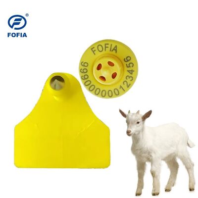 Fofia ET957+T967 Combinaison Mouton Chèvre Électronique pour Ferme Étiquette d'oreille de suivi Nouvelle haute qualité RFID TPU Codage Laser 3 ans