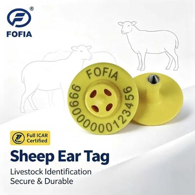 Étiquettes d'oreille électroniques TPU ET957 134,2 kHz de haute qualité pour les porcs, les moutons et les vaches.90.3 mm