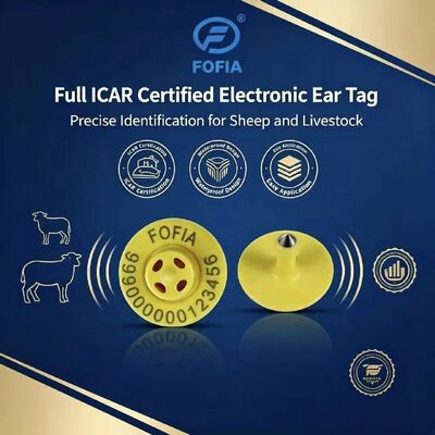 Étiquettes électroniques ET957+T901 de haute qualité 134,2 kHz en TPU pour porcs, bovins, moutons, ferme, portée de lecture de 10 cm, -20~80C, 29,90,3 mm