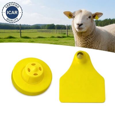 Étiquettes d'oreille pour animaux avec puce TPU OEM ET957 134.2kHz de haute qualité pour cochons, moutons, vaches - Portée de lecture de 10 cm -20~80C ICar
