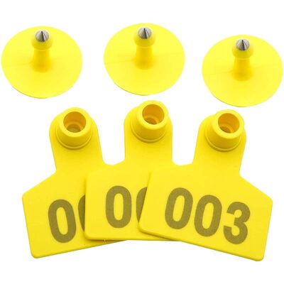 FOFIA Nouvelle étiquette auriculaire étanche en TPU RFID T904+T901 pour le suivi du bétail bovin, gestion des animaux de ferme avec 3 mois de garantie