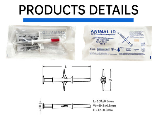 FOFIA Nouvelle puce électronique RFID 134,2 kHz pour animaux FDX/EM4305 IP67 étanche pour bovins/porcs/moutons/animaux de compagnie injection PP