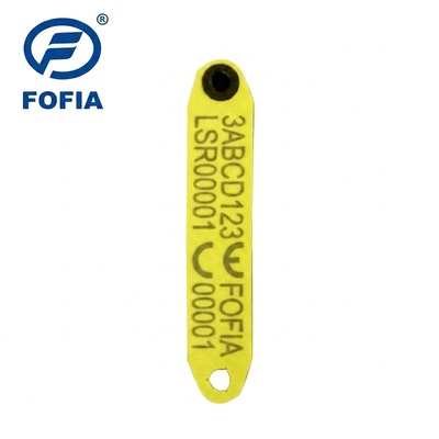 New Fofia High-Temperature Resistant Integrated Anti-Shedding Electronic Laser-Coded ET969 Yellow Sheep RFID Ear Tag TPU Animal