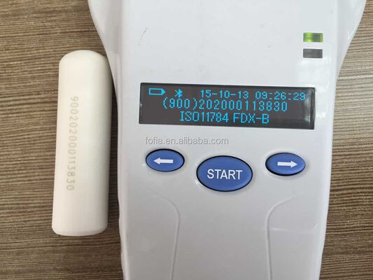 FOFIA ET912 Animal Identification Eartag Cattle RFID ISO11784/5 FDX-B/HDX 134.2kHz Waterproof Bioceramic QR Code Silicone