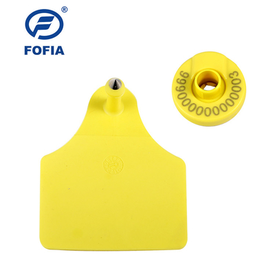 125khz ISO11784/5 FDX - marque d'oreille animale de B Rfid pour la gestion de moutons de bétail