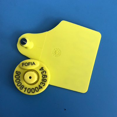 Marques d'oreille de Rfid de bétail de TPU pour la gestion animale de bétail, certificat d'ICAR