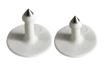 marques d'oreille faites sur commande de bétail de la tension 350N pour dépister le bétail, couleur jaune
