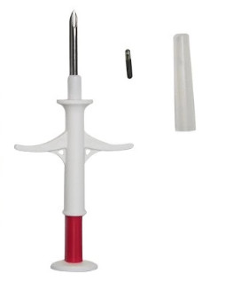 stérilisation 1.4*8mm de gaz d'ordre technique de seringue de puce de transpondeur d'OIN 6.86g