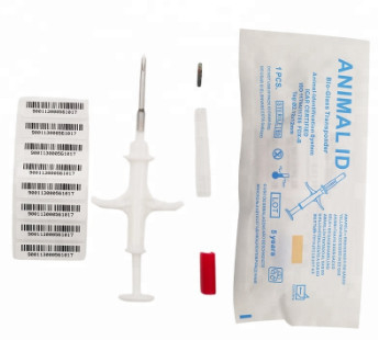Numéro de la puce pour animaux Microchip Implantateur stérilisé universel avec 15 chiffres Numéro de la puce de localisation de l'animal de compagnie la puce RFID pour animaux de compagnie