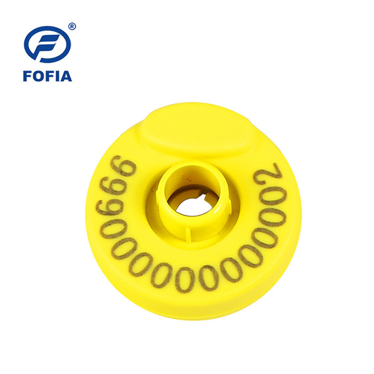 TPU Matériau RFID étiquette d'oreille pour l'identification des porcs puces européennes avec sécurité des données uniques