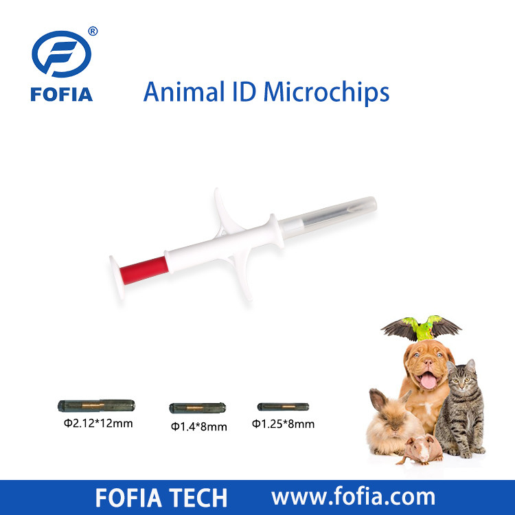 134.2kHz ICAR EM4305 Implant RFID 1.25x7 1.4x8 2.12x12mm GlassTag Microchips Chiens Chevaux moutons Microchips Identifiant des animaux