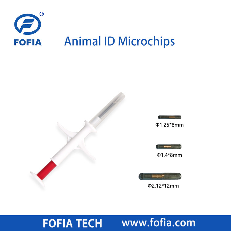 Micro-puce implantable chez le cheval 134.2khz Rfid Chip pour animaux Pet Id Micro-puces injectables pour animaux avec seringue